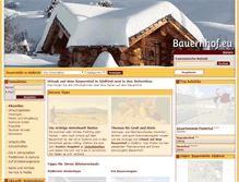 Tablet Screenshot of bauernhof.eu